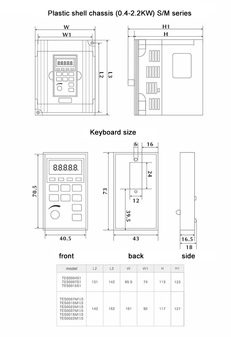 0.75kW General Purpose Variable Frequency Drive