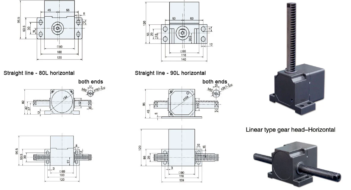Vertical Inline Gear Reducer Gearbox